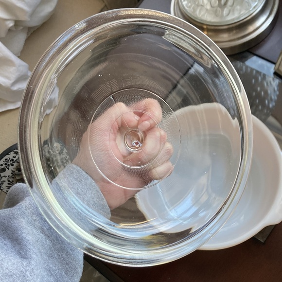 EUC! Vintage- Anchor Hocking Fire King Iridescent Peach Luster Baking Ovenware - Picture 6 of 10